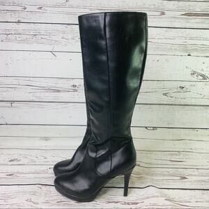 Liz Claiborne heeled boots black platform